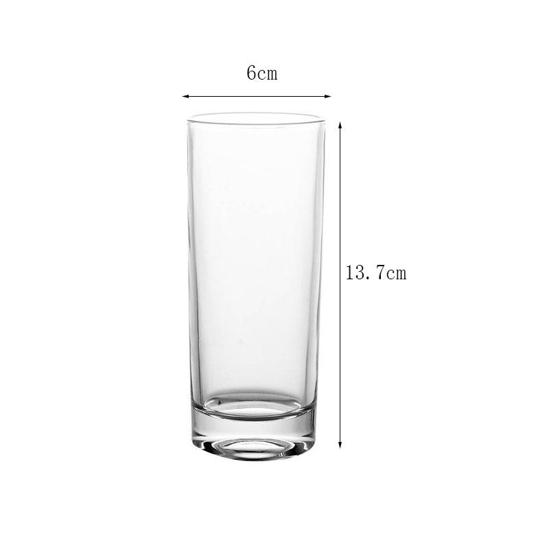 1pcs Advanced Style Multiple Capacity Juice Beverage Cups Het-resistant Round Transparent Glass Cups Hotel Restaurant Water Cups