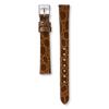 Replacement Watch Band, Genuine Part, Crocodile-Embossed Cowhide Leather, Enamel, No Stitch, Lug 12mm / Buckle 10mm, Brown, RS11C12BN