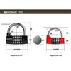 Grand cadenas à combinaison 5 chiffres pour casier de gym, boîte à outils, porte et armoire de rangement.