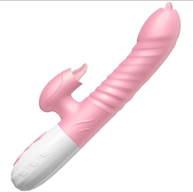 Rabbit Thrusting Vibrator for Women Heating G-Spot Vagina Vibrator Clit Stimulator Female Masturbator Adult Sex Toy for Women