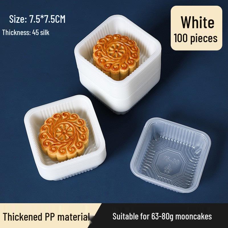 Golden Mooncake Blister Packaging: Salted Egg Yolk Pastry Tray with Mung Bean Cake Blister Box.