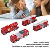 Fire Truck Toy Set Cultivate Safety Awareness Rust Proof Firefighter Play Vehicles For Above 3 Years Old Home Kindergarten
