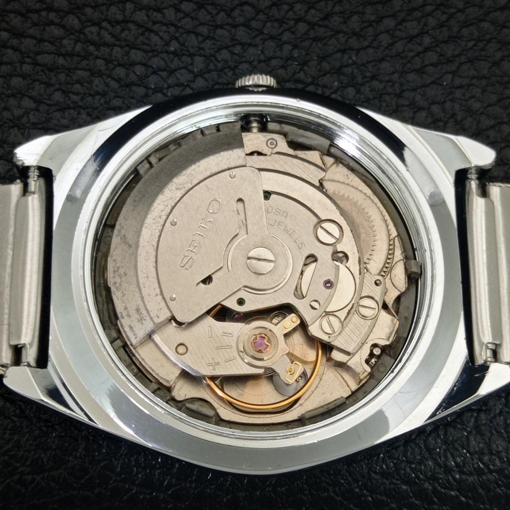 REFURBISHED SEIKO 5 AUTOMATIC 6309A JAPAN MENS VINTAGE SILVER WATCH a442575-1