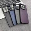 Case For Xiaomi 17T Pro Mi 17 T 15T 14 15 5G For MagSafe Magnetic Luxury Stripe Silicone Leather Back Cover Protection Shell