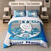 Custom Bedding Set Sheffield Wednesday FC Pattern, Print Name Text 1 Duvet Cover Plus 2 Pillowcases Home Textile
