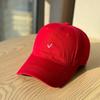 Spring and summer new Korean style simple versatile soft-top duckbill cap for women, casual small letter embroidered baseball cap, trendy