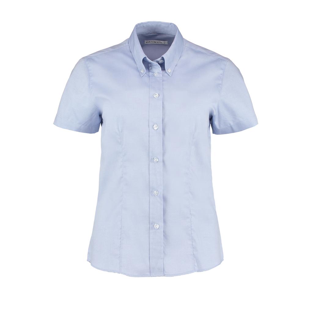 Kustom Kit Ladies Corporate Oxford Short Sleeve Shirt