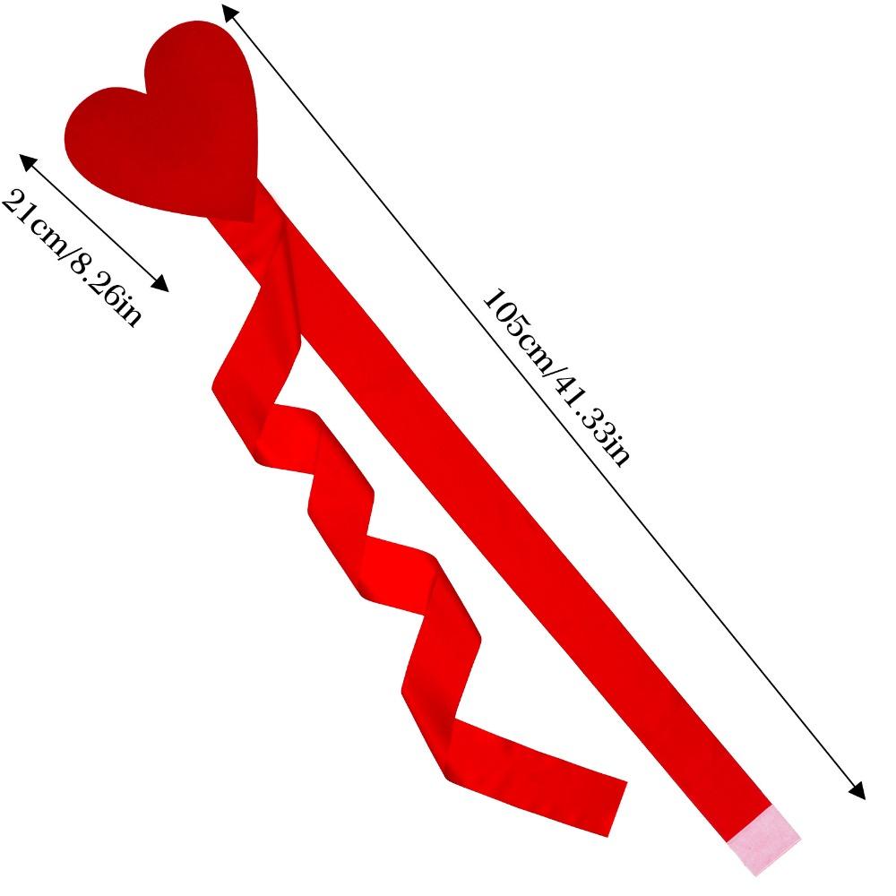 Red Pink Door Love Heart Ribbon Felt Fabric Cabinet Door Decoration Ribbons  Wedding