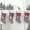 Christmas Decorations, Thick Knit Christmas Socks Gift Bag Santa Snowman Deer Socks 1pcs-red - RIpj
