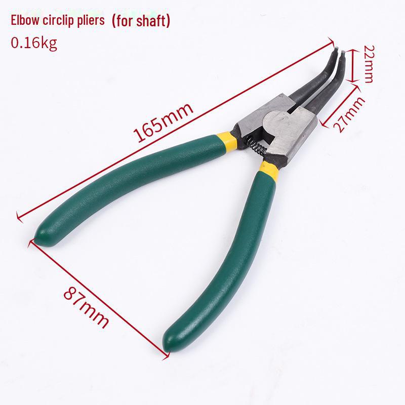 

7-дюймовые плоскогубцы для стопорных колец для валов: Внутренний/внешний зажим и гибка с пластиковыми ручками