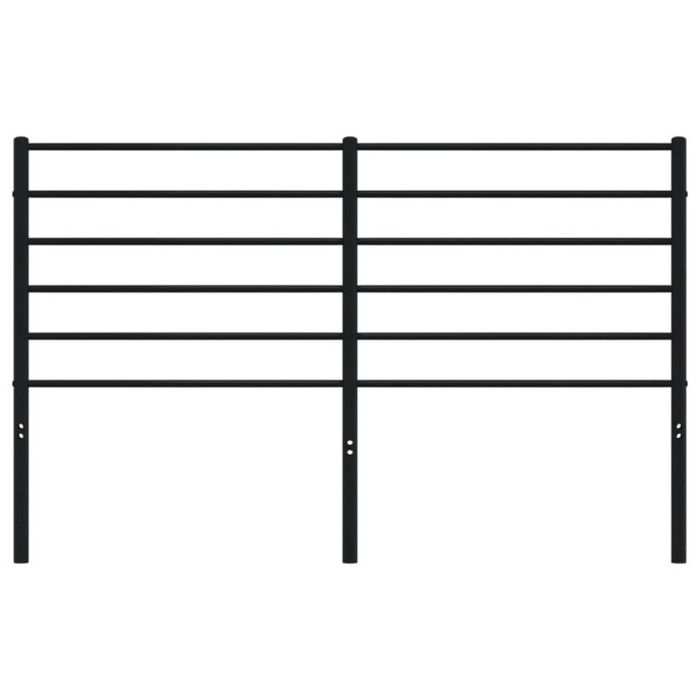 VidaXL Tête de lit métal noir 160 cm 352354