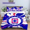 Cruz Azul Pattern Bedding Home Decoration Birthday Gift (1 * duvet cover + 2 * pillowcase, without core)
