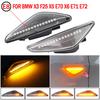 2pcs LED Dynamic Side Marker Turn Signal Light Indicator Flowing Flash For BMW X3 X5 X6 E70 E71 2008-2014 E72 F25