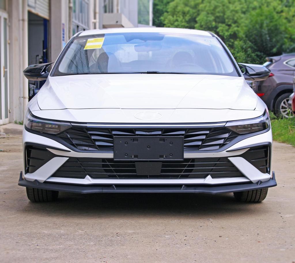 23-Model Hyundai Elantra Custom Body Kit: Front Splitter, Lip, Side Skirts, Louvers, Rear Spoiler, and Corner Protectors