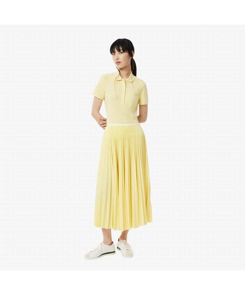 Lacoste Women'S Essential Long Pleated Skirt Jf1402-55G 107