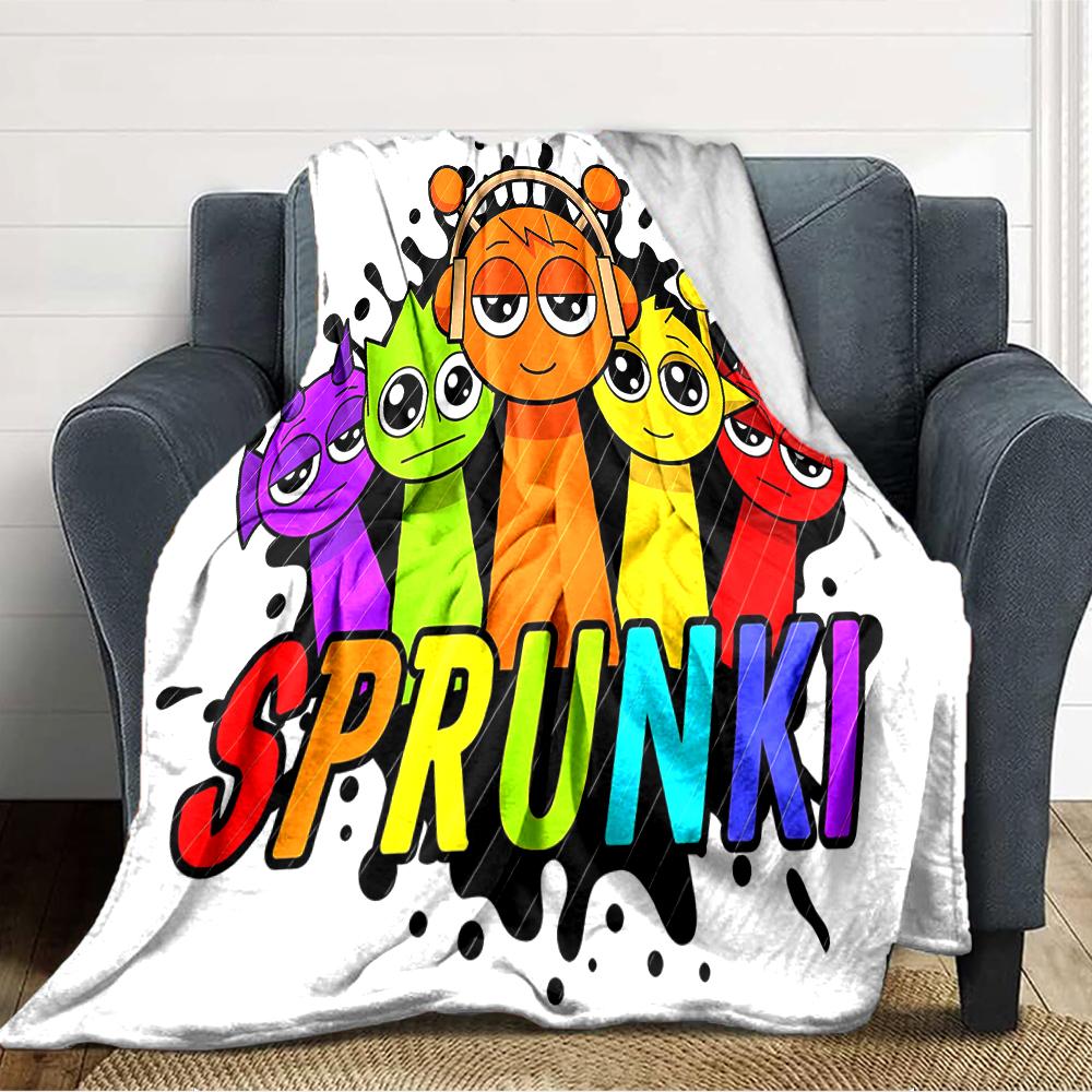 1pc SPRUNKI2 Blanket, Gift, for Men and Women, Soft Blanket, Good for Sofa Bed Couch Travel, Lightweight Flannel Blanket