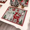 Christmas Tablecloth Merry Christmas Decorations For Home 2024 Xmas Table Cover Navidad Noel Table Cloth Decor New Year 2025