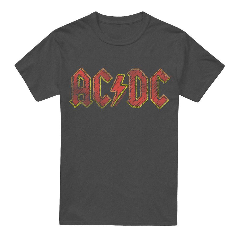 AC/DC Unisex Adult Hand Drawn Logo T-Shirt