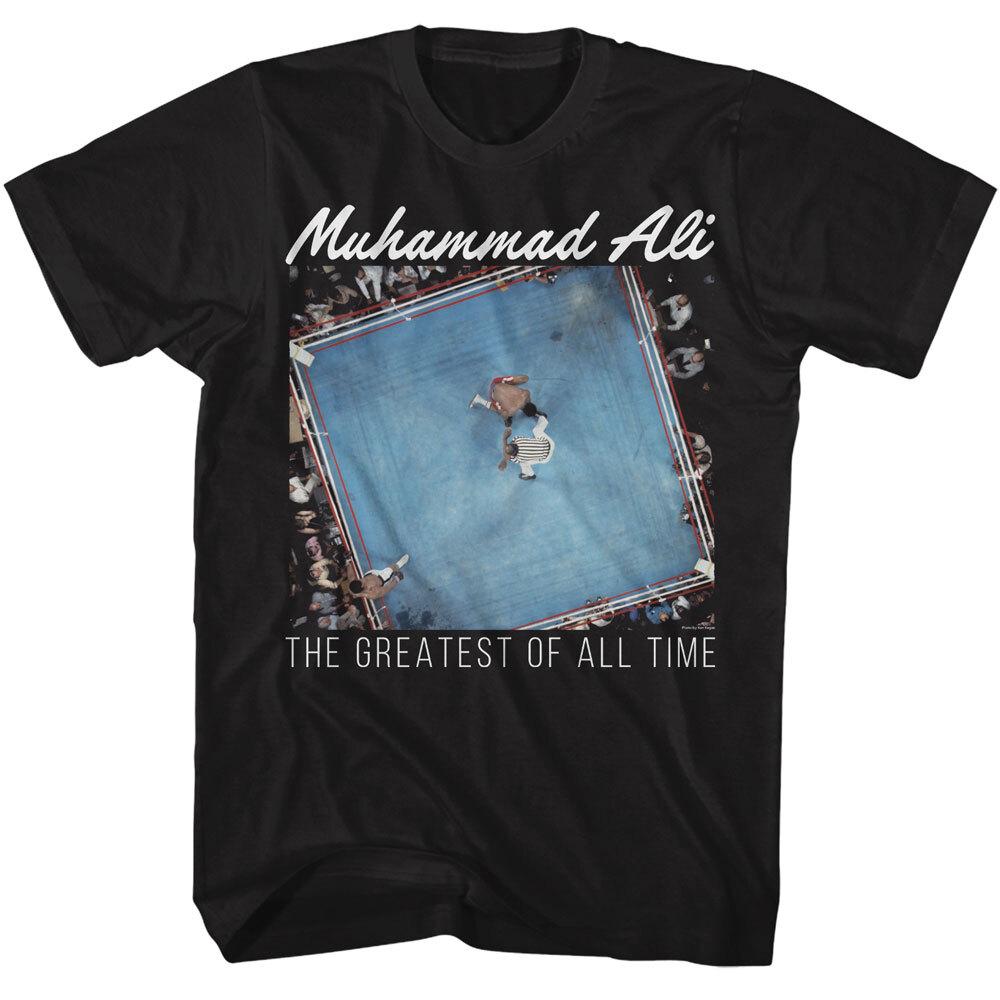 Muhammad Ali T-Shirt Mens Boxing New Overhead GOAT Champion Black Cotton SM -5XL Unisex T-Shirt XXL