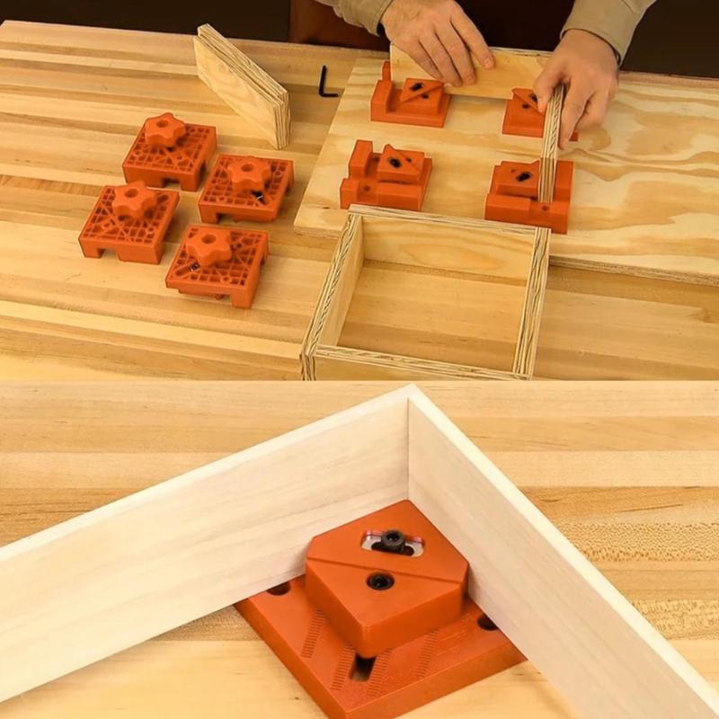 90 Degree Angle Clamps For Woodworking Projects Precise Joinery And Cabinetry With Multiple Thickness Compatibility 2pcs