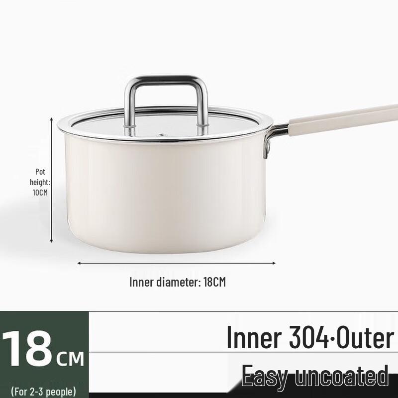 Lilang Ceramic Stainless Steel Milk Pot