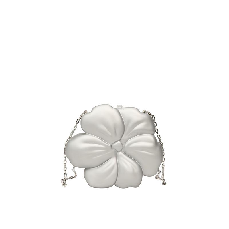 Personalized acrylic mini flower bag female 2025 new European and American sweet and cool style Spice Girl chain bag crossbody red envelope