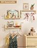 Children's Multi-Layer Wall-Mounted Wooden Bookshelf