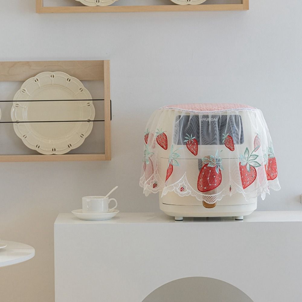 

Элегантный пылезащитный чехол для рисоварки, деликатный чехол для диспенсера воды, кухонный бежевый