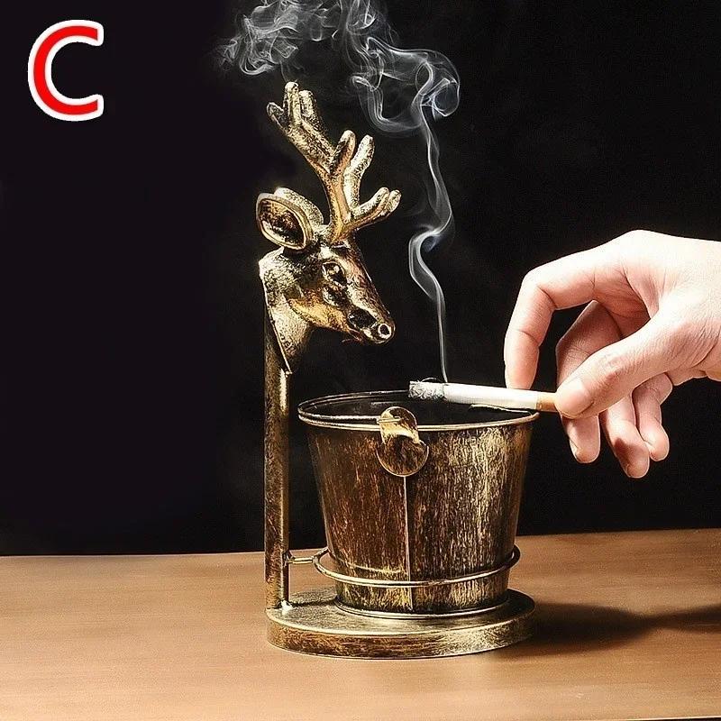 Creative Ashtray Iron Retro Metal Home Garden Decoration Accessories Bar Cafe Living Room Restaurant Desktop Display Craft