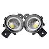 1 Pair LED Lens Fog Lights with Angel Eyes DRL for Nissan Sunny, Sylphy, Teana, Qashqai, Bluebird.