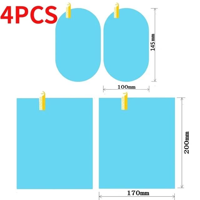 Waterproof Car Rearview Mirror Film Nano Rainproof Transparent Protective Sticker Universal Rearview Mirrors Anti-Fog Stickers