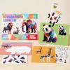 Children's Stickers Puzzle Animal Traffic Dinosaur Ocean Shape Matching Fine Motor Training Puzzle Board Educational Toys