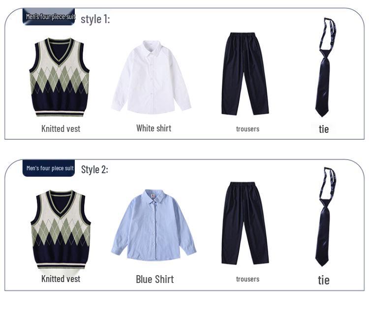 Britisch-inspirierte Grundschul- und Kindergarten-Chorauftrittsuniformen für Frühling und Herbst