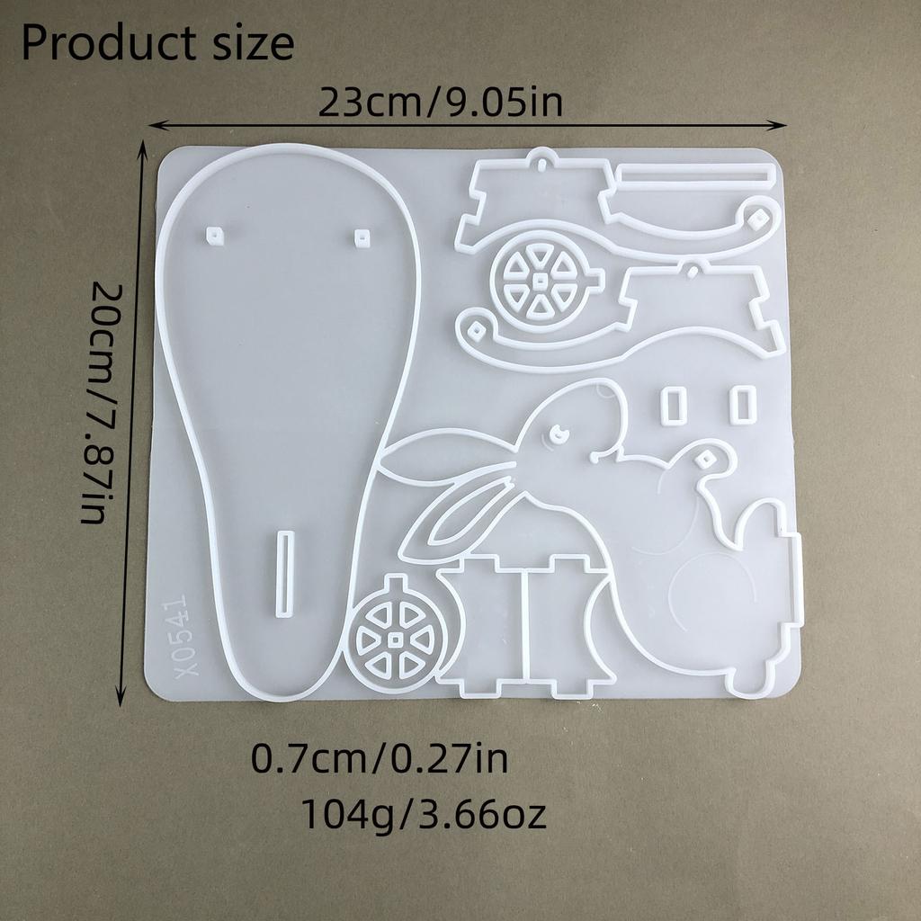 Praktické robustní silikonové příslušenství pro svícny pro králíky Přenosné pro ručně vyráběné dárky a domácí akcenty