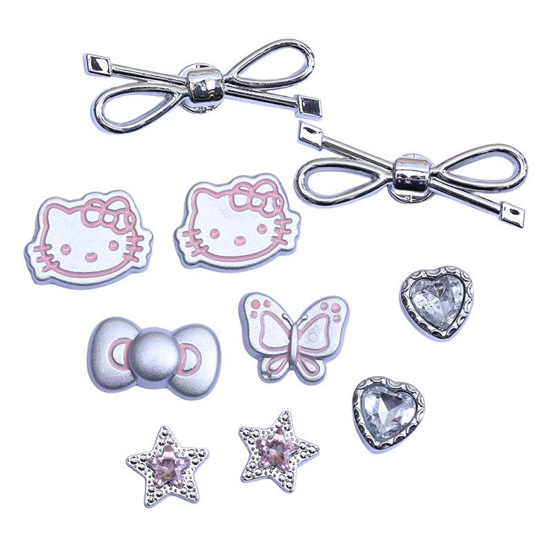 Xiaohongshu-Style Shoe and Hair Accessories: Hole Shoes Decorations, Hair Clips, Ties, Refrigerator Magnets