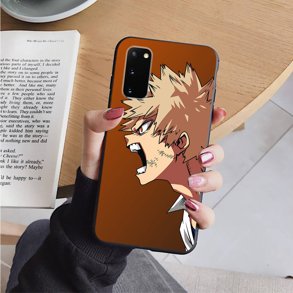AD87 My Hero Academia Black Case for OPPO Reno 8 6 5 4 Pro Find X3 A17 A31 A38 A40 A53 A54 A55 A74 A76 A78 A77 A80 A94 A95 A96 Pro Sofe Cover