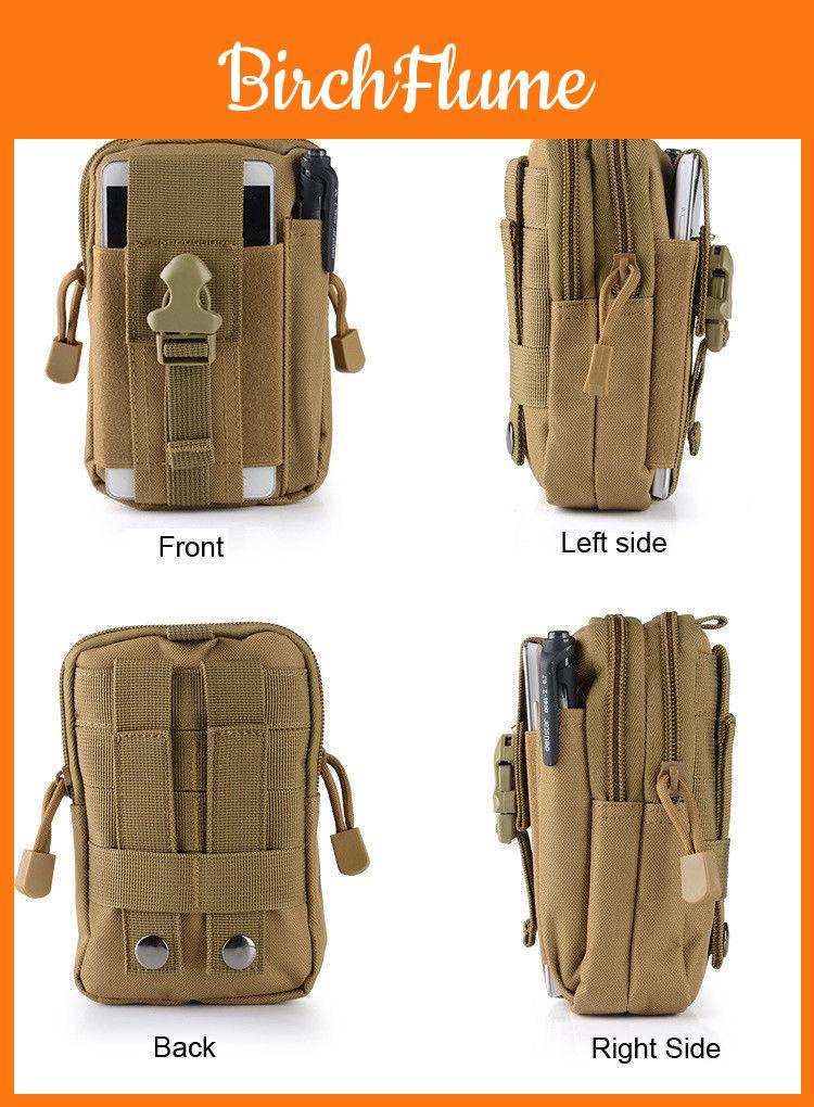 Vielseitige wasserdichte taktische Outdoor-Tasche, Hüfttasche mit mehreren Taschen für Camping