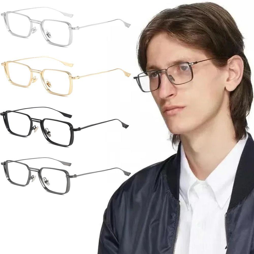 Square Frame Men's Eyewear Ultralight Optical Eyeglasses Fashion Anti Blue Light Glasses  Reading