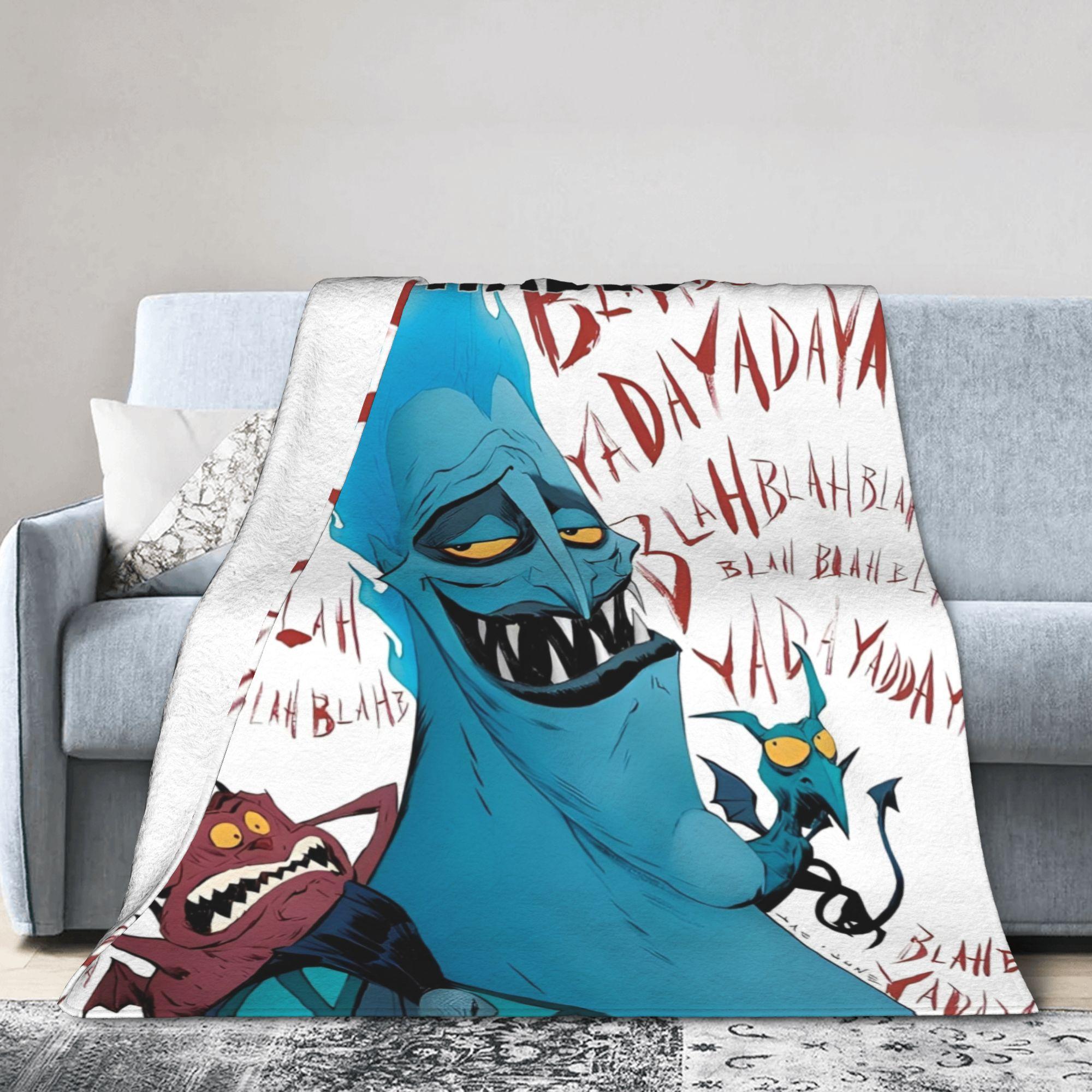 Hercules Hades Villains Blanket Fleece All Season Pain And Panic Multi-function Thin Throw Blanket for Car