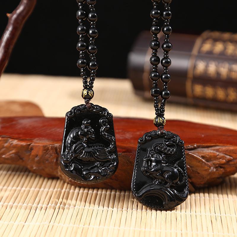 Zodiac Animal Pendant Necklace - Rat, Ox, Tiger - Unisex Jewelry Gift
