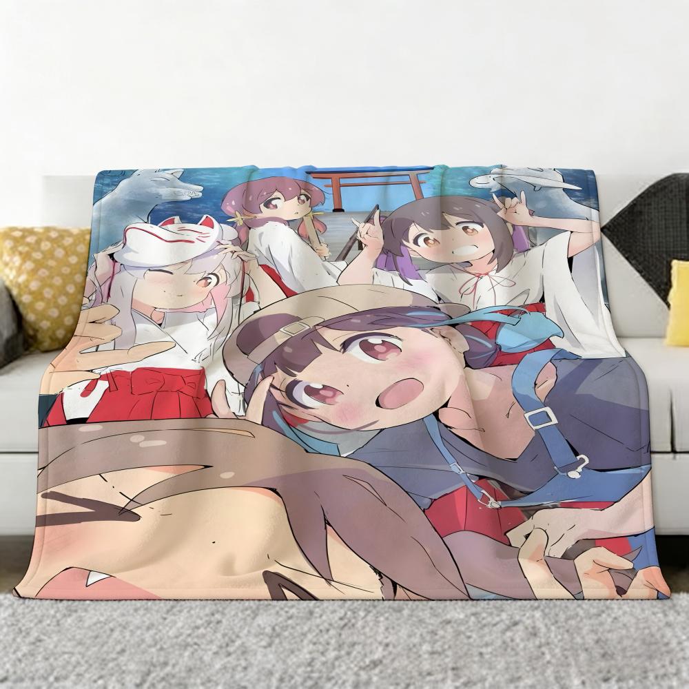 Anime O-Onimai Throw Soft Cozy Flannel Throw Blanket for Sofa Bedroom and More