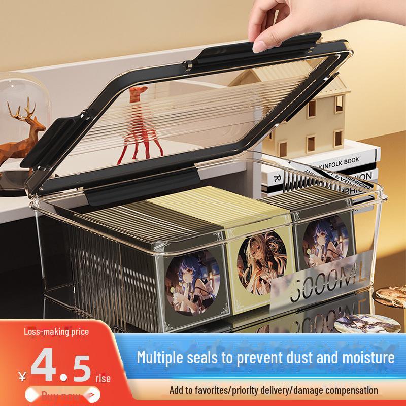 Прозрачный ящик для хранения и демонстрации значков из ПЭТ - пылезащитный органайзер 533₽