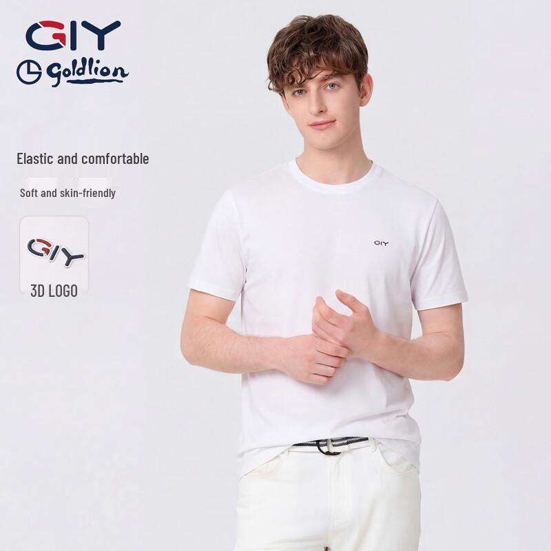 

Goldlion GY Men s Heavyweight Solid Short-Sleeve T-Shirt XL