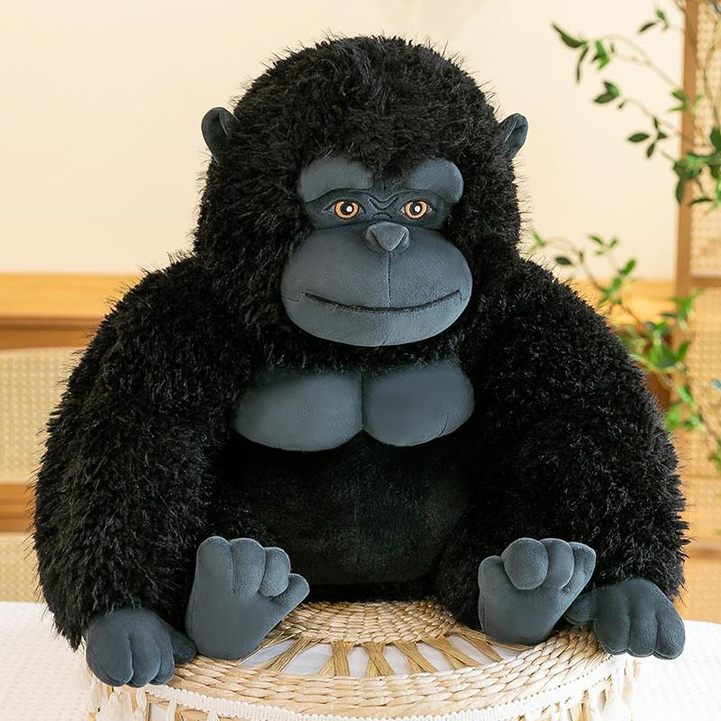 Schwarzes Süßes Gorilla-Stofftier Für Kinder Weiches Tier-Cartoon-Geschenk