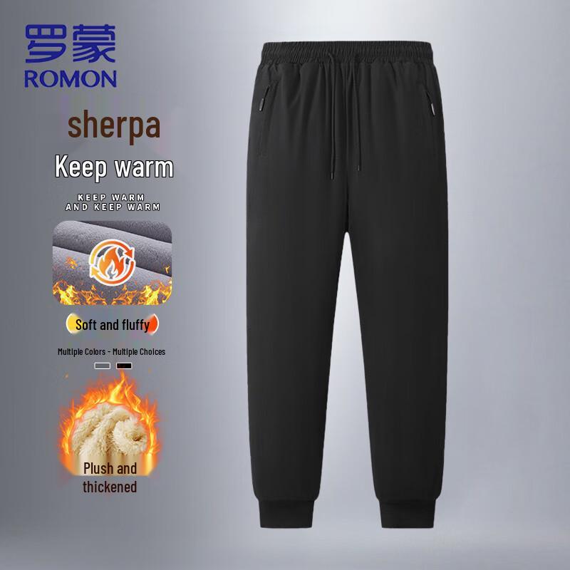 ROMON Men's Lamb Wool Lined Thermal Winter Pants