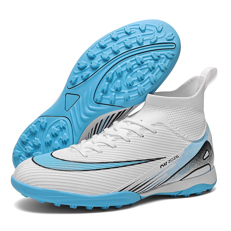 New foreign trade high-top football shoes adult AG long nails TF broken nails lawn training shoes football men and women