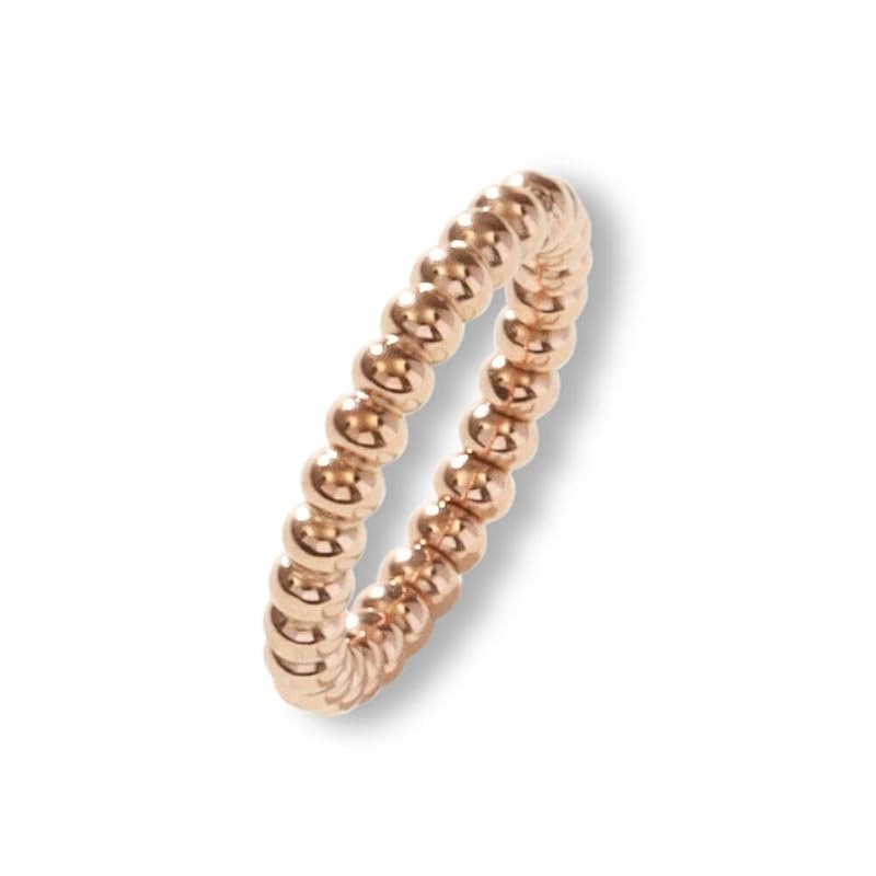 

[mico.lor] stainless ring (398) ball 3.5mm ring ladies Thick pink gold woman surgical stainless steel 316L No. 7