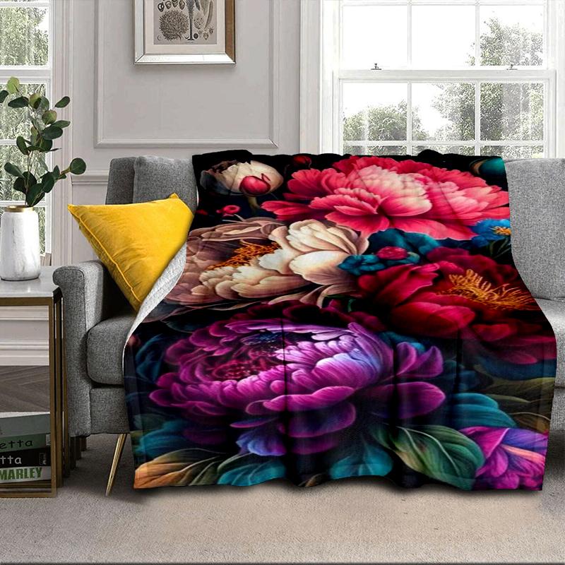 Floral Elegance In Bloom Blanket Flannel Blanket Throw Blanket Sofa Cover Blanket Soft Premium Blanket Picnic Blanket Tv Blanket Gifts