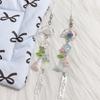Handmade Resin Jellyfish Beaded Keychain Wind Chime Inspired Phone Strap Lightweight Stylish For Travel Photography