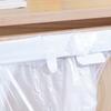 Foldable Trash Bag Holder Wall-Mounted Kitchen Garbage Bag Holder Hanging Organizer Plastic Bag Film Container Dispenser
